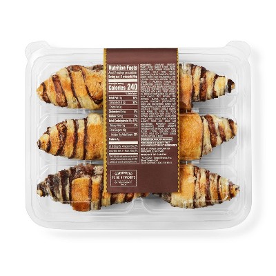 Chocolate Petite Croissants - 4.5oz/6ct - Favorite Day™
