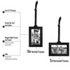 Americanflat Bronze Family Tree with Hanging Picture Frames 2" x 3" in Black and Adjustable Ribbon Tassels - 22" - 2 of 4