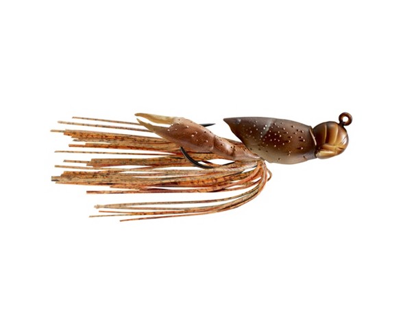 LiveTarget Lures Hollow Body Craw Jig - Natural/Brown - 2" - 3/4 oz
