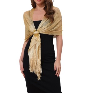 INSPIRE CHIC Women's Fashion 100% Polyester Pashmina Shawls 1 Pc - 1 of 4