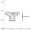 Black Bow Jewelry 14k White Gold Youngstown State Penguins NCAA Post Earrings - 2 of 3