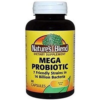 Nature's Blend 9257 Probiotic Mega 14 Billion Friendly Bacteria