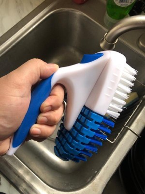  Clorox Utility Soft Grip Scrub Brush, 1-Pack : Health &  Household