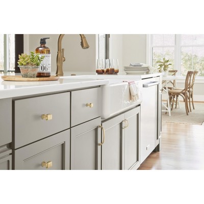 Champagne Bronze Traditional Cabinet Drawer Pull with Mounting Hardware
