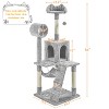 Yaheetech 54inch Cat Tree Condo Multilevel Cat Towers - 3 of 4