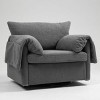 CAVINAS Oversized Swivel Armchair, Modern Swivel Accent Chair & Single Sofa Lounge for Living Room & Bedroom - 3 of 4