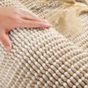 Bathroom Rugs and Mats Sets, 2 Piece Thick Absorbent Chenille Bath Rug Set Non Slip Soft Shaggy Beige Washable - 2 of 4