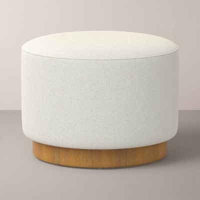 Round Ottoman with Plinth Base - Hearth & Hand™ with Magnolia