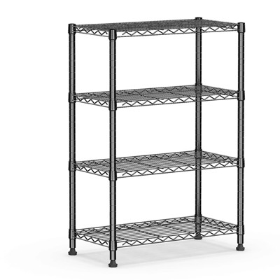 AndMakers 4 Tiers Steel Adjustable Household Shelving Unit (17.7 in. W x 38.5 in. H x 11.8 in. D)