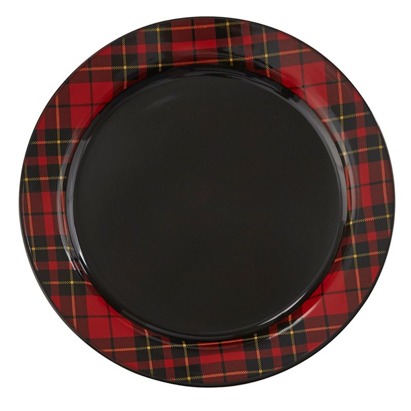 Park Designs Black Sportsman Plaid Dinner Plate Set of 4, 1 of 4