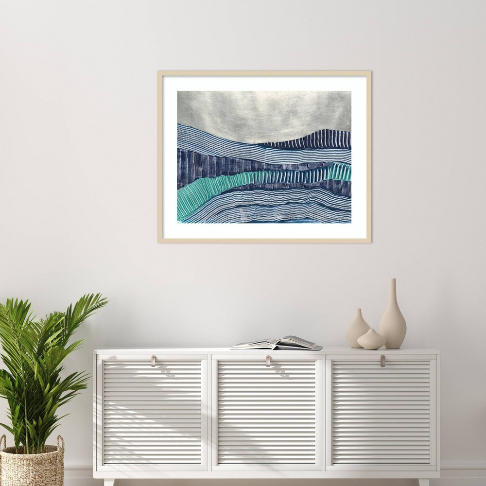 Photos - Other Decoration Amanti Art 41"x33" Cold Stream I by Vanna Lam Wood Framed Wall Art Print