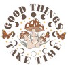Juniors Womens Lost Gods Good Things Take Time T-Shirt - 2 of 4