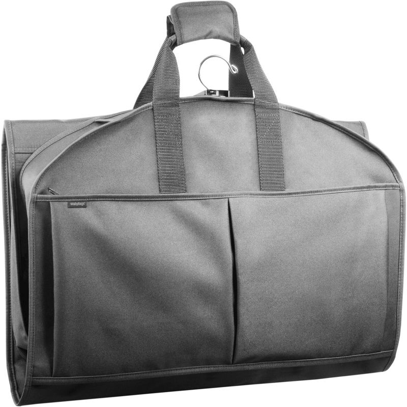 WallyBags 48" Deluxe Tri-Fold Travel Garment Bag with three pockets, 1 of 8