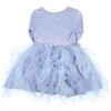 Seven Times Six Disney Frozen Toddler Girls'  Elsa Velvet Tiered Tulle Tutu Dress - 4 of 4
