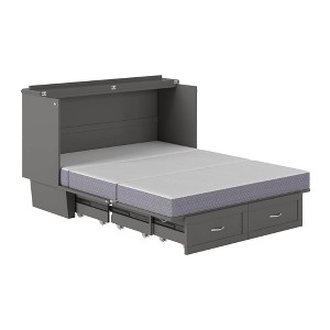 Queen Monroe Murphy Bed Chest USB Turbo Charger - AFI - 1 of 4