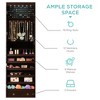 Best Choice Products 6-Tier Standing Mirror Lockable Storage Organizer Cabinet Armoire w/ LED Lights - 2 of 4