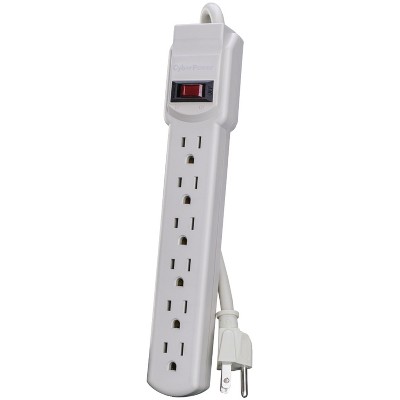CyberPower® 6-Outlet Power Strip, 3ft Cord in White