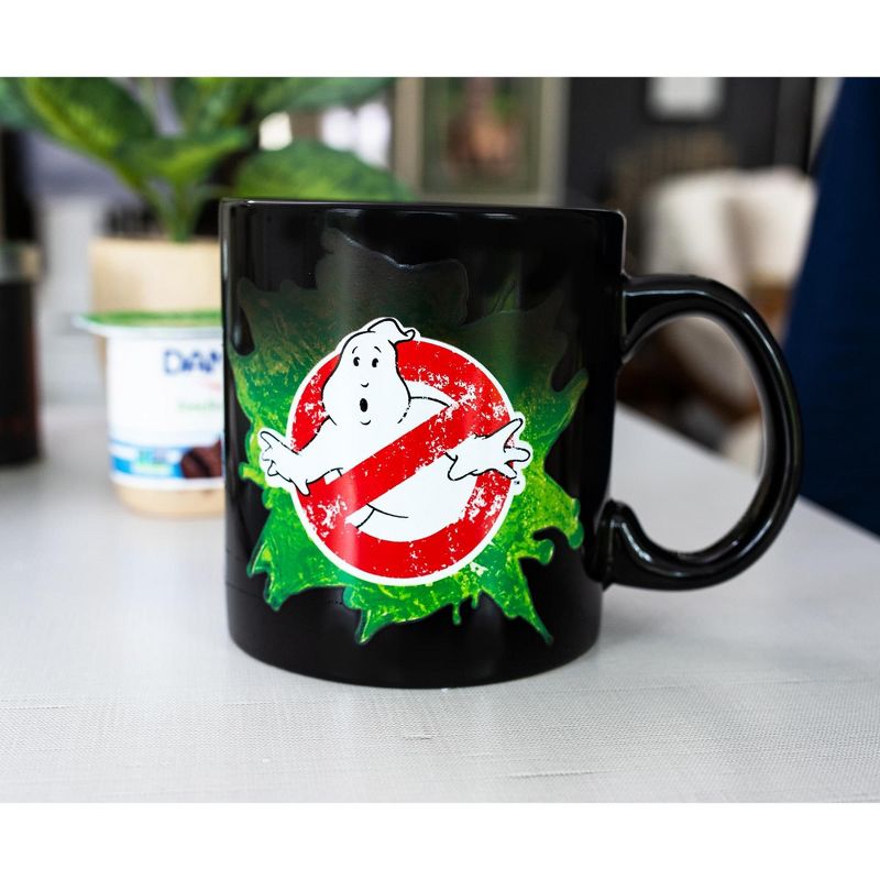 Just Funky Ghostbusters Logo Ectoplasm Heat-Changing Ceramic Coffee Mug | Holds 20 Ounces, 4 of 7