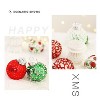 Christmas Ball Ornaments 25-Pack, Shatterproof Sphere Set for Holiday Tree Decor and Table Centerpieces - 4 of 4