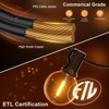 Itopfox 120FT Outdoor String Lights, Waterproof Patio Lights with 64 Hanging Globe G40 Bulbs, Shatterproof for Backyard Decor - 3 of 4