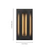 Rennnsan Sonvia 14" H Hardwired Rectangle Aluminum Modern Industrial LED Dimmable Wall Sconce in Black - 3 of 4