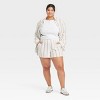 Women's Mid-Rise Linen Pull-On Shorts - Universal Thread™ - 3 of 3