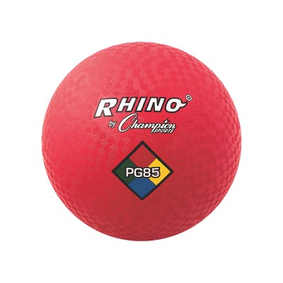 Champion 2-Ply Nylon-Wound Playground Ball, 8-1/2 in, Red
