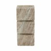 Modern Marble Candle Holder for Pillar & Taper Candles - Stone Square Design - Glam Accent for Home, Office, Bedroom & Living Room - 4 of 4