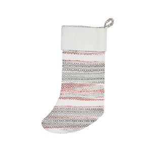 C&F Home 20" Cozy Nordic Red & Gray Hanging Large Christmas XMAS Stocking - 1 of 3