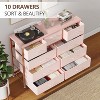 10-Drawer Dresser TV Stand for 55” TV, Versatile Storage Unit for Bedroom, Living Room, Hallway, and Entryway - 3 of 4