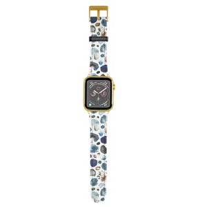 Ninola Design Watercolor Stains Blue Gold 42mm/44mm Gold Apple Watch Band - Society6 - 1 of 3
