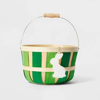 Chipwood Bamboo Easter Basket Green - Spritz™
