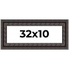 PosterPalooza | Panoramic 3.5" Wide Ornate Black Frame - UV Acrylic, Foam Board Backing, Hanging Hardware - 2 of 4