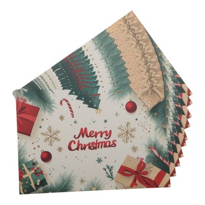 Unique Bargains Christmas Greeting Card Multicolor 4.5"x 3.1" 10 Pcs