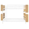 TiramisuBest Full Over Full Size Metal Bunk Bed with Ladder and Full-Length Guardrail, Storage Space, No Box Spring Needed - 4 of 4