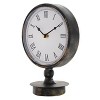 Aoibox Retro Vintage Metal Mantel Table Clock for Living Room, Bedroom, Bedside, Shelf, Farmhouse Decor - 2 of 4