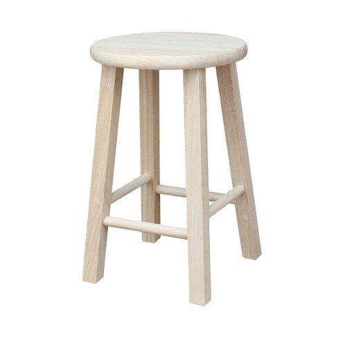 Plain wood stool hot sale