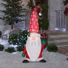 Gemmy Christmas Inflatable Gnome with Damask Cap Inflatable, 5 ft Tall, Multi - 2 of 4