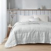 Sapphtopaz Oversized Down Alternative Blanket, 3M Scotchgard Embossed Polyester Throw Blanket with Satin Trim, 90x96" Full/Queen Blanket for Bed - 2 of 4