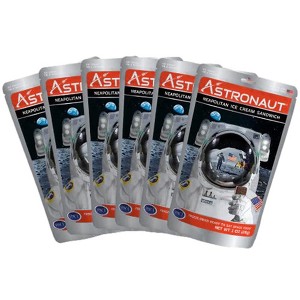 Astronaut Vanilla Ice Cream Sandwiches – 6-Pack Freeze-Dried Space Dessert – Ready-to-Eat NASA Snack – Real Ice Cream, Shelf-Stable, No Freezer Needed - 1 of 4