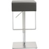 TOV Furniture Seville 25" Adjustable Contemporary Fabric Barstool in Gray - 3 of 4