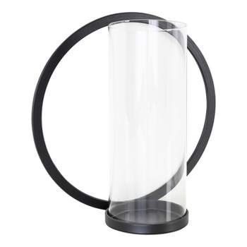 Kate and Laurel Khauli Round Metal Wall Sconce