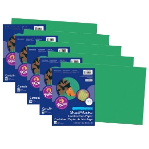 Prang® Construction Paper, Holiday Green, 12" x 18", 50 Sheets Per Pack, 5 Packs - 1 of 4