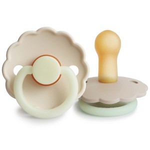 FRIGG Daisy Night Natural Rubber Pacifier 2-Pack - 1 of 4