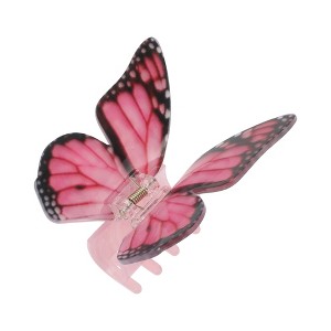 Unique Bargains Christmas Hair Clips Butterfly for Christmas 3.74"x3.54"x1.97" Rose Red 1 Pc - 1 of 4