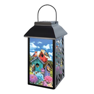 Briarwood Lane Spring Lantern 12" x 6" x 6" Colorful Birdhouses Solar For Spring Lantern - 1 of 4
