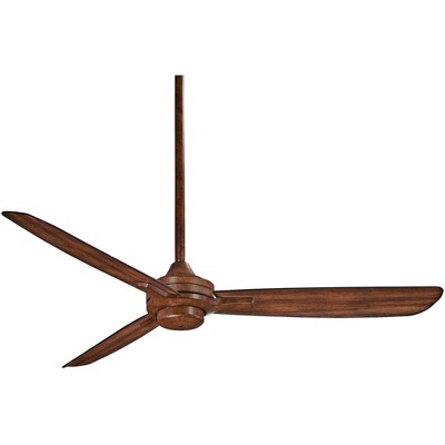 52" Minka Aire Modern 3 Blade Indoor Ceiling Fan Distressed Koa Brown for Living Room Kitchen Bedroom Family Dining House Home