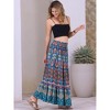 INSPIRE CHIC Women's Boho Floral Smocked High Waist A-Line Maxi Skirts - 2 of 4