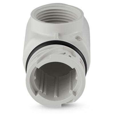 White Universal Wall Fitting Quick Disconnect for Pool Cleaners