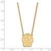 Black Bow Jewelry 14k Yellow Gold Plated Sterling Silver South Dakota Coyotes NCAA Necklace 18 Inch - 2 of 4